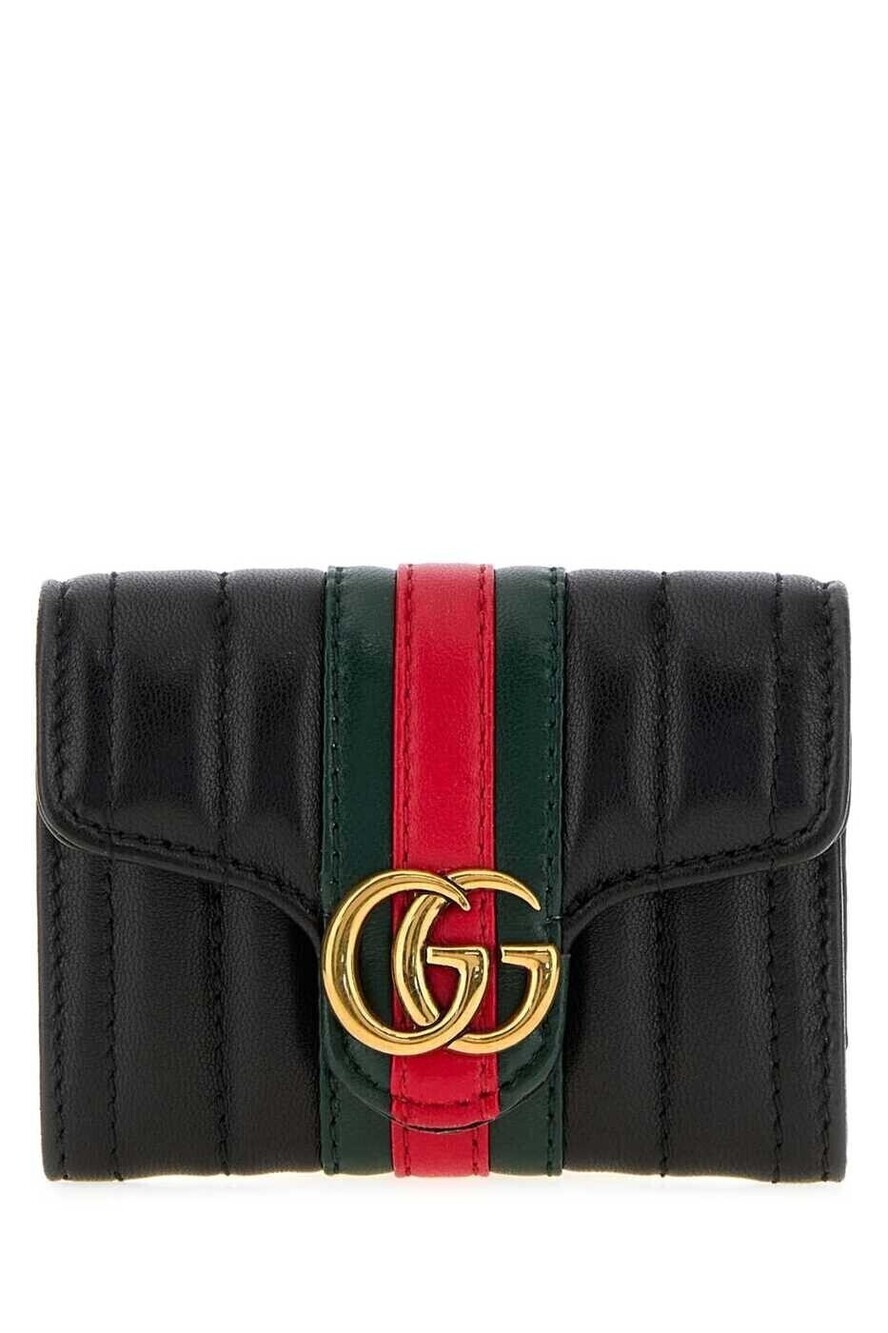 Gucci Card Holder Wallet Leather Black